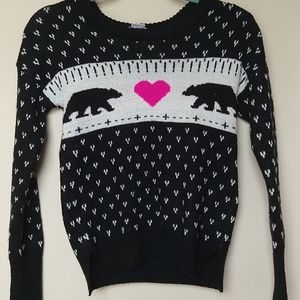 Teen Back and White Sweatershirt